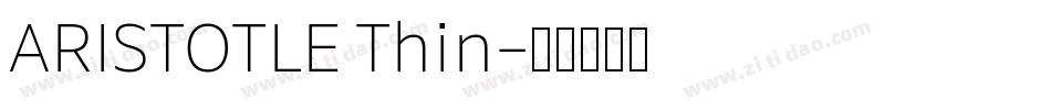 ARISTOTLE Thin字体转换